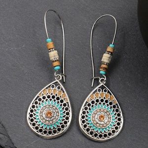Boho Teardrop Dangle Earrings